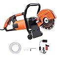 VEVOR Electric Concrete Saw, 7 in, 1900 W Motor Circular Saw Cutter with Max. 2.5 in Adjustable Cutting Depth, Wet Disk Saw Cutter, for Stone,Brick,Concrete