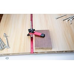 ZOKMOK 4pcs Red T-Track Clamps for Woodworking