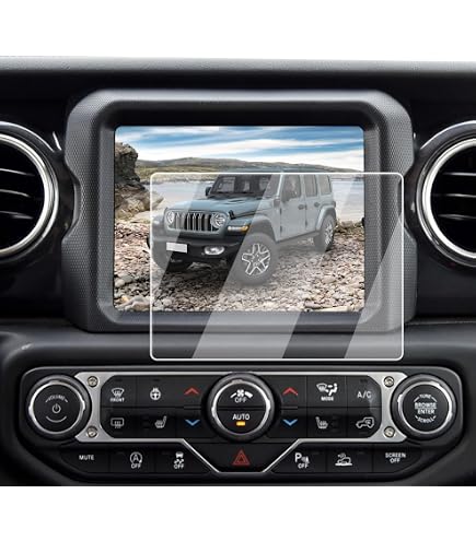 DSDFGH For 2014-2021 Jeep Grand Cherokee Screen Protector 8.4 Inch Uconnect Grand Cherokee Limited SRT Trackhawk Accessories Radio Touch SCREEN PROTECTOR HD Tempered Glass Anti-Scratch