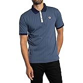 Fila Men's Polo Classique À Rayures Vintage BB1, Indigo/Gardenia/Navy