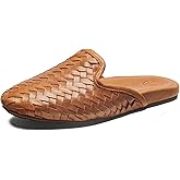 OLUKAI Mi'I Women's Slip-On Mules, Premium Leather & Woven Details, Arch Support & Comfort Fit, All-Day Casual Wear