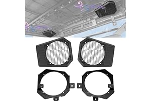 KEMIMOTO Rear Roof Speakers Pods Enclosures Compatible with Polaris Ranger XP 1000/XP 1000 Crew UTV Speaker Holders 2019 2020