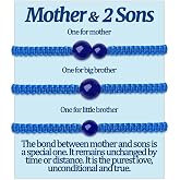 Mother and 1 Son / 2 Sons / 3 Sons Matching Bracelets Set , Mom and 2 Sons Gifts for Mothers day , Separation Anxiety Matching Bracelets Gifts for Mother and 3 Sons , Separation Bracelet for Mommy and Me , Gift for Mom and Sons , Gifts for Mother from Sons , Gifts for son from Mother , Gifts from Mother to sons, Gifts from sons to mother, 3 brothers Gifts from Mom , Meaniful Birthday gifts Bracelets Jewelry for Family