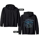 Javascript Software Developer Frontend Engineer - Blue Zip Hoodie