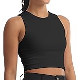 Women's Sports Bras Removable Padded Yoga Athletic Tank Tops Sleeveless Fitness Workout Crop Tops