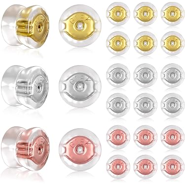 Lot De 12 Serrures Filigrane Octogonales 18x13mm Pour Bijoux - Fermoirs Pour Boucles D'oreilles, Colliers