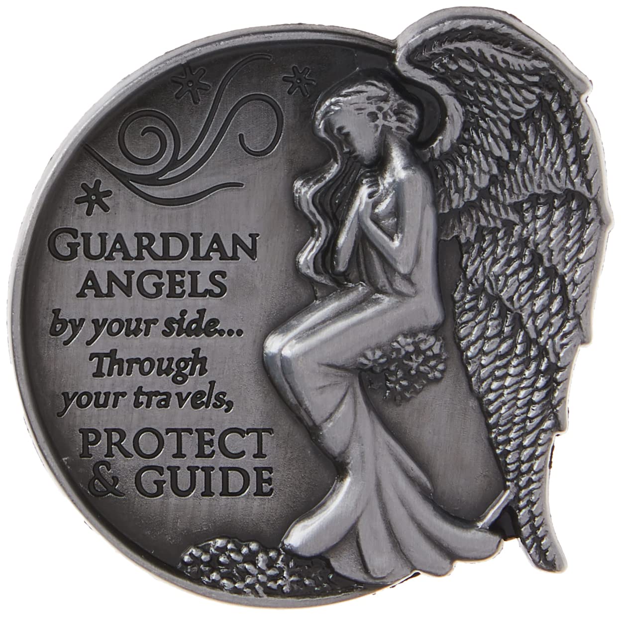 AngelStar Stars Round Visor Clip, Metal, Multi-Colour, 2-1/2-Inch — image 1