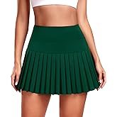 JoyGirl Pleated Tennis Skirt for Women with Shorts Athletic Golf Skort Workout Running Sports Skirts Skorts with Pockets