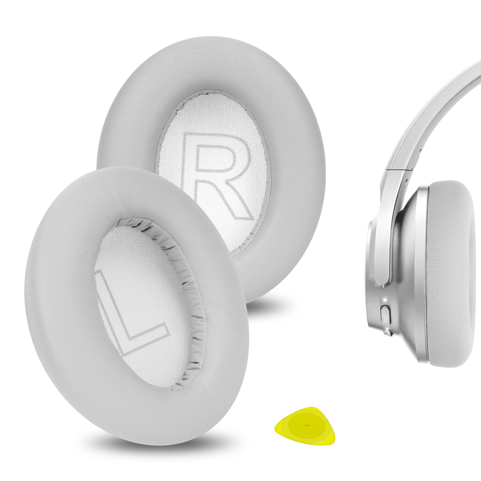 Geekria Replacement Ear Pads for Anker Soundcore Life Q20, Q20+, Q20i, Life 2 (Not Fit for Life 2 Neo) Headphones Ear Cushions, Repair Parts (Grey) — image 1