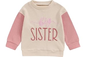 Sanqidu Toddler Sweatshirt Baby Boy Girls Big Brother Sister Little Sis Lil BRO Matching Outfit Long Sleeve T Shirt Tops Tees