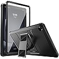 MoKo Case Fit Galaxy Tab A9 Plus 11-Inch 2023 (SM-X210/X216/X218), Shockproof Full Body Rugged Stand Back Cover Built-in Screen Protector Fit Galaxy Tab A9+ 11" 2023, Black
