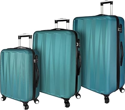 teal luggage set