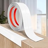 Flexible Wall Corner Protector Moulding Trim Peel and Stick Wall Corner Guards Edge Protector Self Adhesive Molding Trim Strip for Edge Ceiling (White, 1.6 in x 10 Ft)