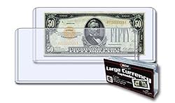 BCW Large Bill Currency Topload Holder - Pack of 25