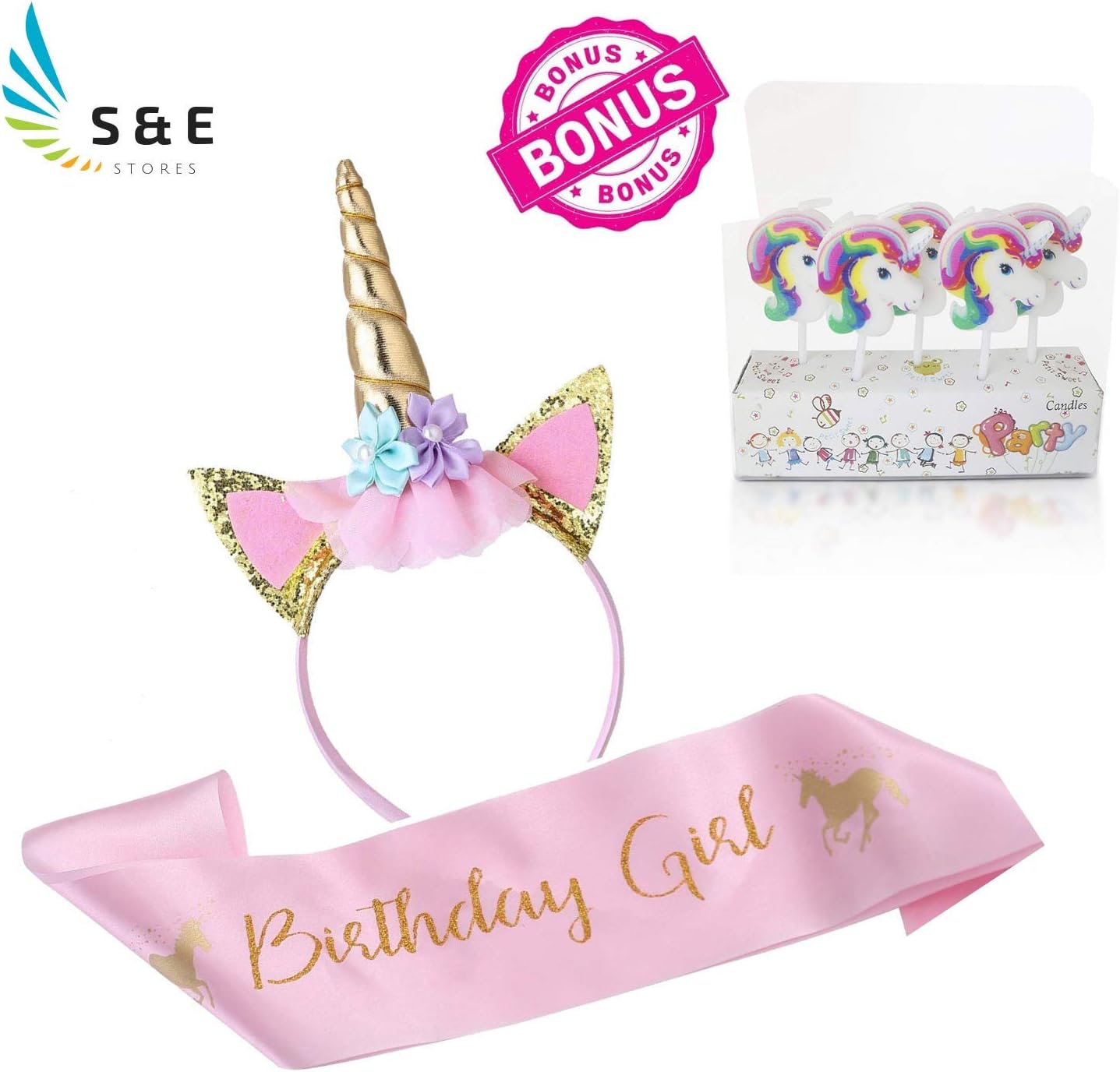 New Unicorn Birthday Girl Unicorns Head Band Ears Pink Satin Sash Girls Happy Party Supplies Decoration Candle Printable Invitation Template Amazon Co Uk Kitchen Home New Unicorn Birthday Girl Unicorns Head Band Ears Pink Satin Sash Girls Happy Party Supplies Decoration Candle Printable Invitation Template Amazon Co Uk Kitchen Home