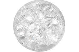 uxcell 30mm/1.2" Crystal Sphere Ball Ice Cracked Glass Solid Decorative Sphere Crystal Ball Prop Ornament for Feng Shui Divination Fortune Telling Tabletop Fountain Decoration, Clear