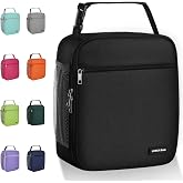 Lovoeo Lunch box Lunch bag for men women Insulated Lunchbox Lunch bags for Work Picnic Travel (Black)