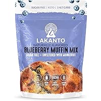 Blueberry Muffin Mix - Sugar Free, Naturally Flavored, Healthy Keto Friendly, Sweetened with Monkfruit Sweetener, 1 Net…