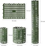 Lawei 16 Pack Tree Trunk Protector Plant Guards with Zip Ties Green view 2