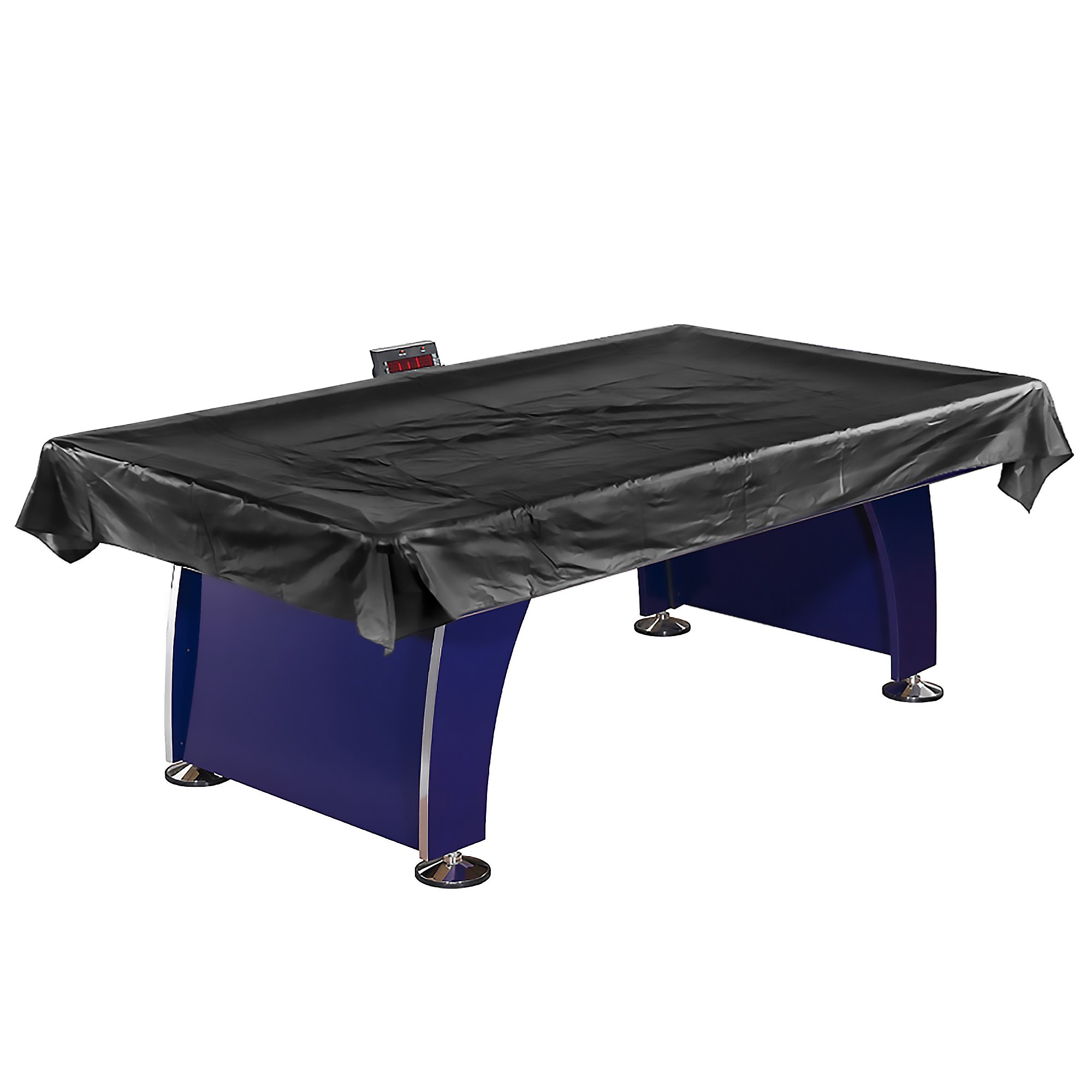 Photo 1 of ** SIMILAR** Hathaway Universal Air Hockey Table Cover for Family Game Room, Black – With Universal Fit for 6 to 7.5 Ft Tables, Weighted Corners, Weather-Resistant Polyester, Reinforced Edges