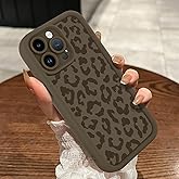 MOWIME Compatible with iPhone 14 Pro Max Case, Cheetah Print Shockproof Soft TPU Protective Case for Women Girls, Slim Anti Scratch Leopard Case for iPhone 14 Pro Max 6.7 Inch, Brown