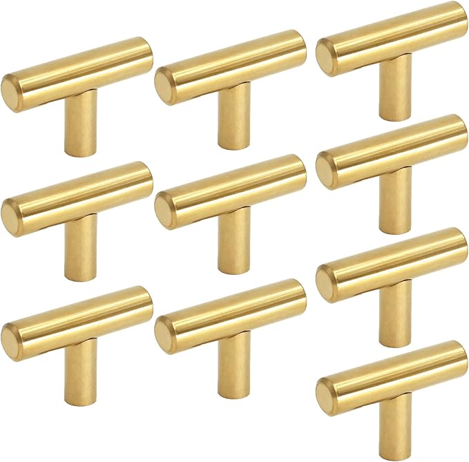 Modern Kitchen Knobs Gold Homdiy HD201PB Knob Drawer Pulls