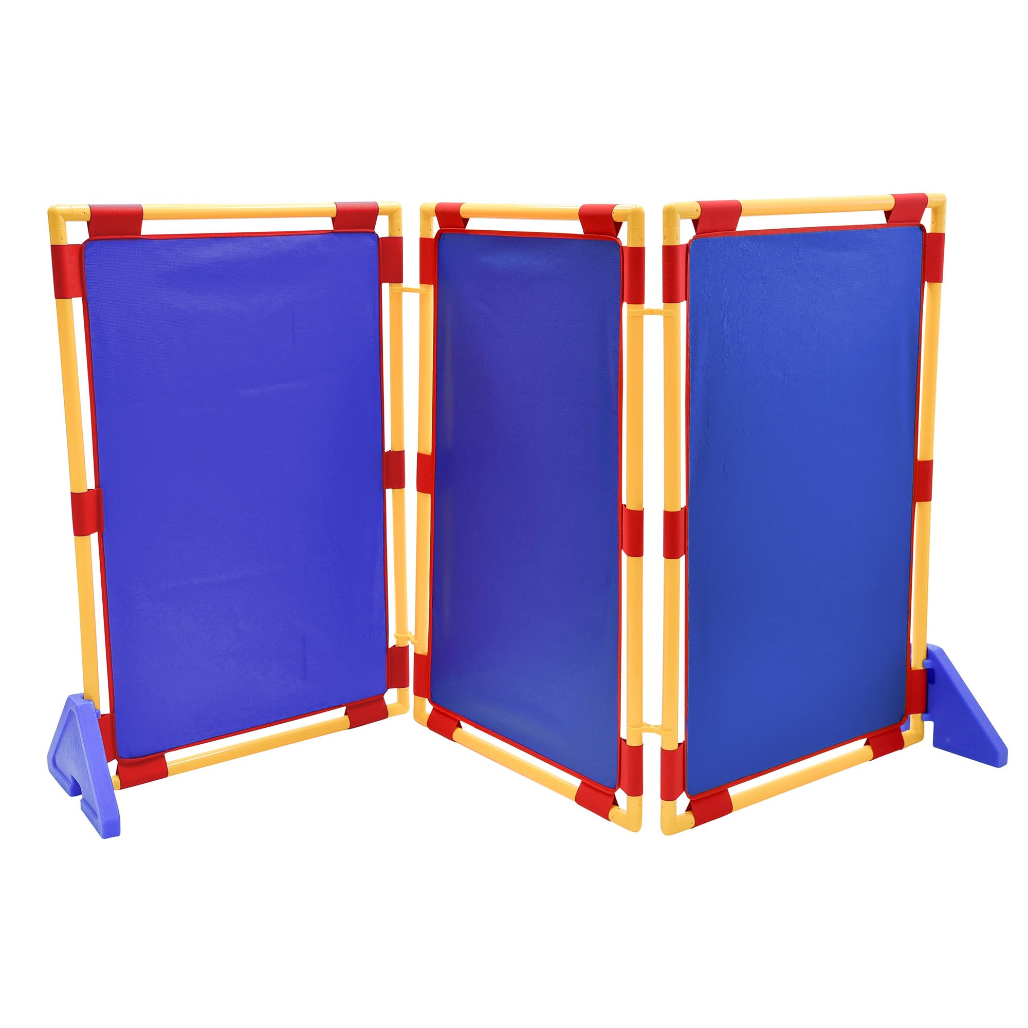 Photo 1 of Children's Factory Rectangle PlayPanel Set - 3, Kids Room Divider Panel, Classroom Partition, Free-Standing Screen for Daycare or Preschool, Blue