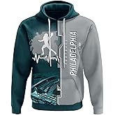 Men's City Football Hoodie Soft Lightweight Pullover Fashion Hooded Sweatshirt Football Team Fans Gift Game Day Apparel