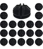 40Pcs Black ABS Plastic Cube Connectors - 5mm Slot For DIY Wire Shelving, Wardrobe, Storage Cube Assembly