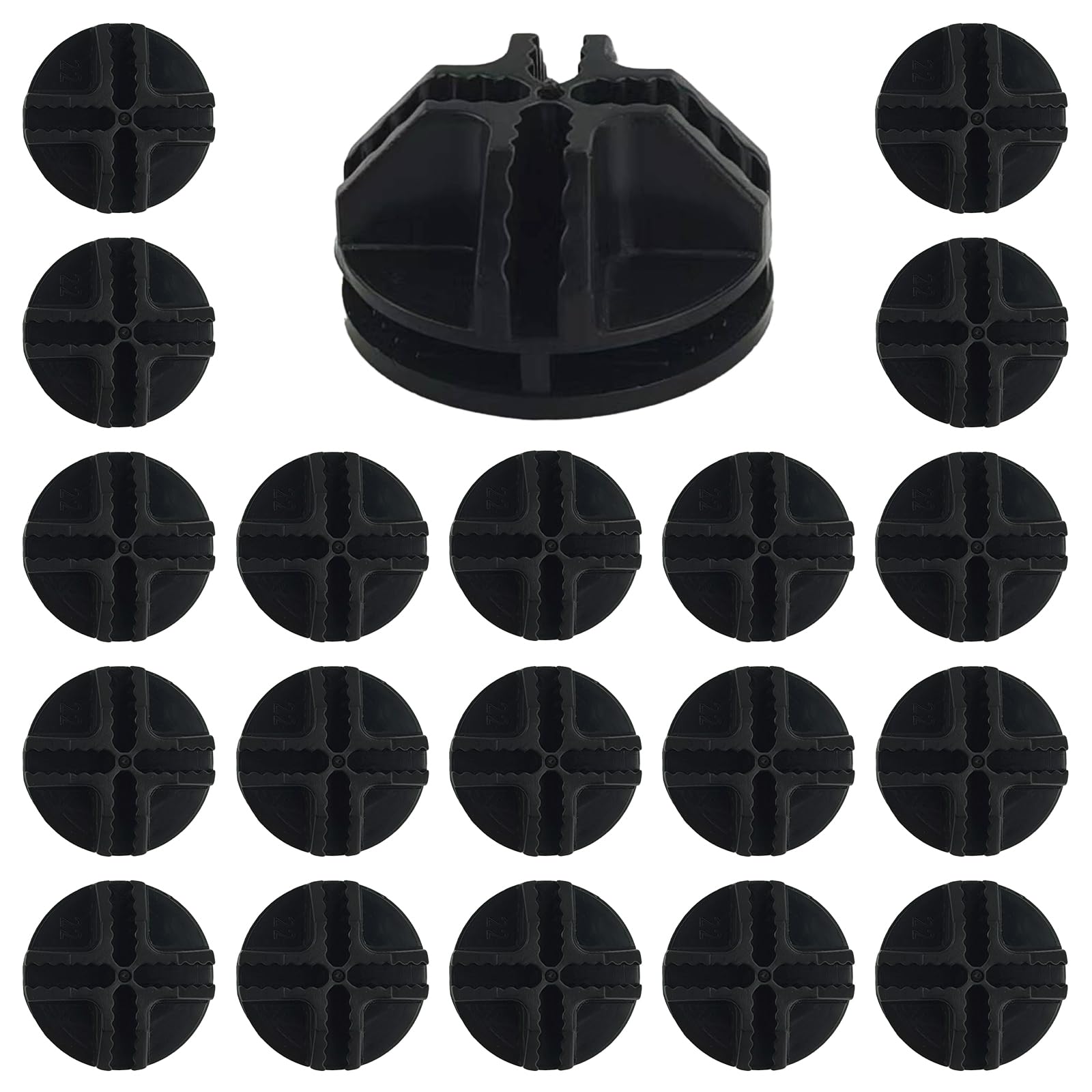 Photo 1 of 20Pcs Wire Cube Connectors, Black Wire Grid Storage Cubes Shelf Connectors 3.6cm Plastic Connectors for Wire Cube Storage Shelving Unit and Modular Closet Organizer, SATONBEYI, Black-20pcs