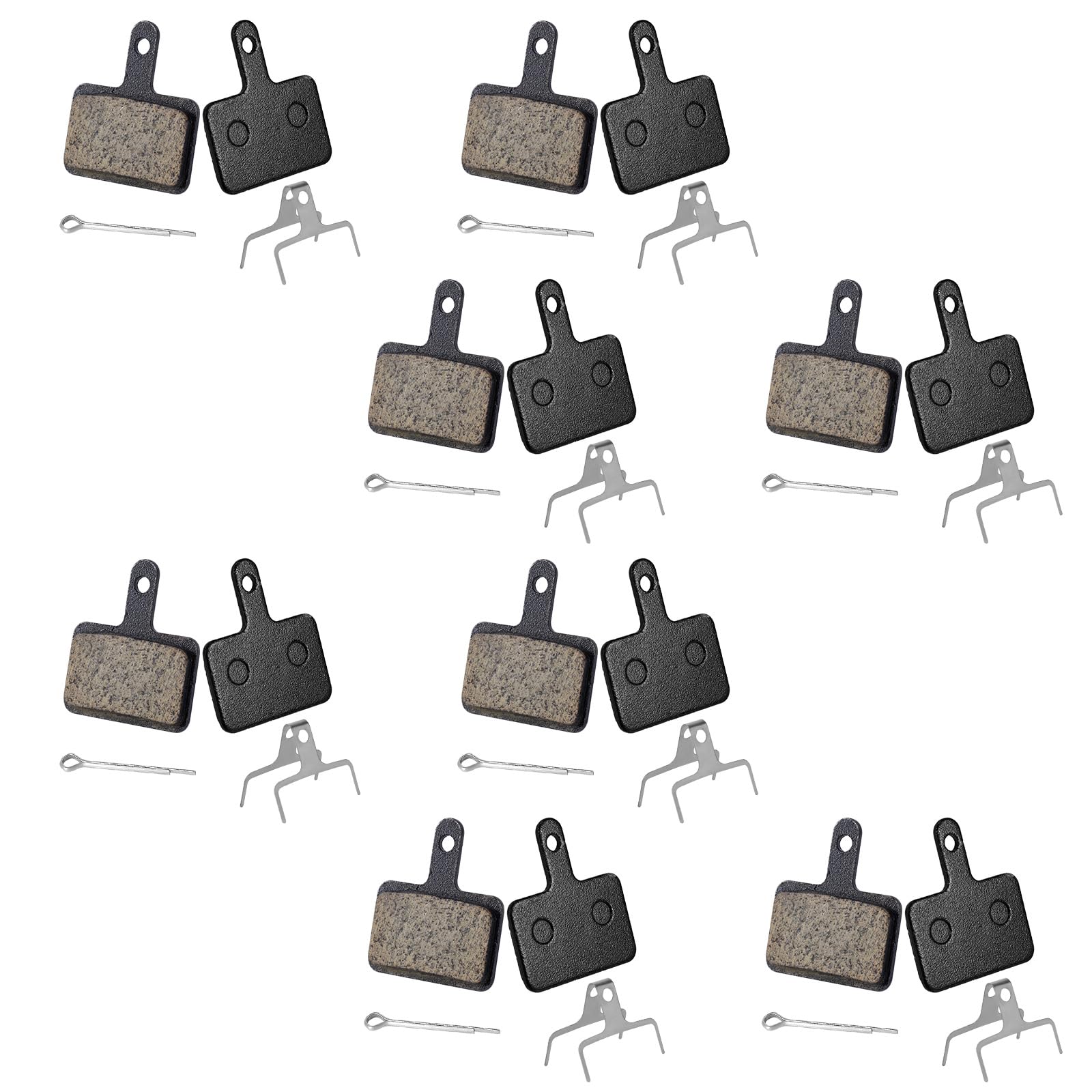 8 Pairs Bicycle Brake Pads Compatible with Shimano, Premium Bike Brake Pads Replacement Bicycle Disc Brake Pads Bike Accessories for Mt200 M525 M515 T615 T675 M505 M495 M486 M485