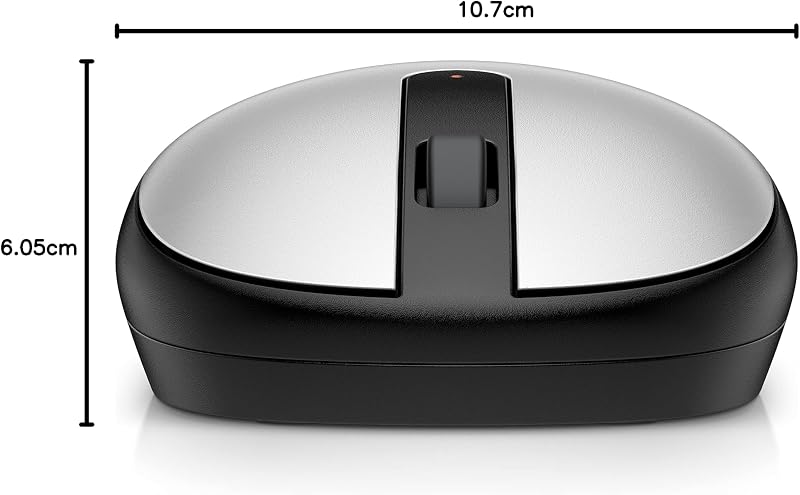 240 Bluetooth‑Maus, kabellose Maus, Bluetooth 5.1, optischer Sensor bis 1600 DPI, beidhändiges Design, bis zu 24 Monate Batterielaufzeit, Pike Silver