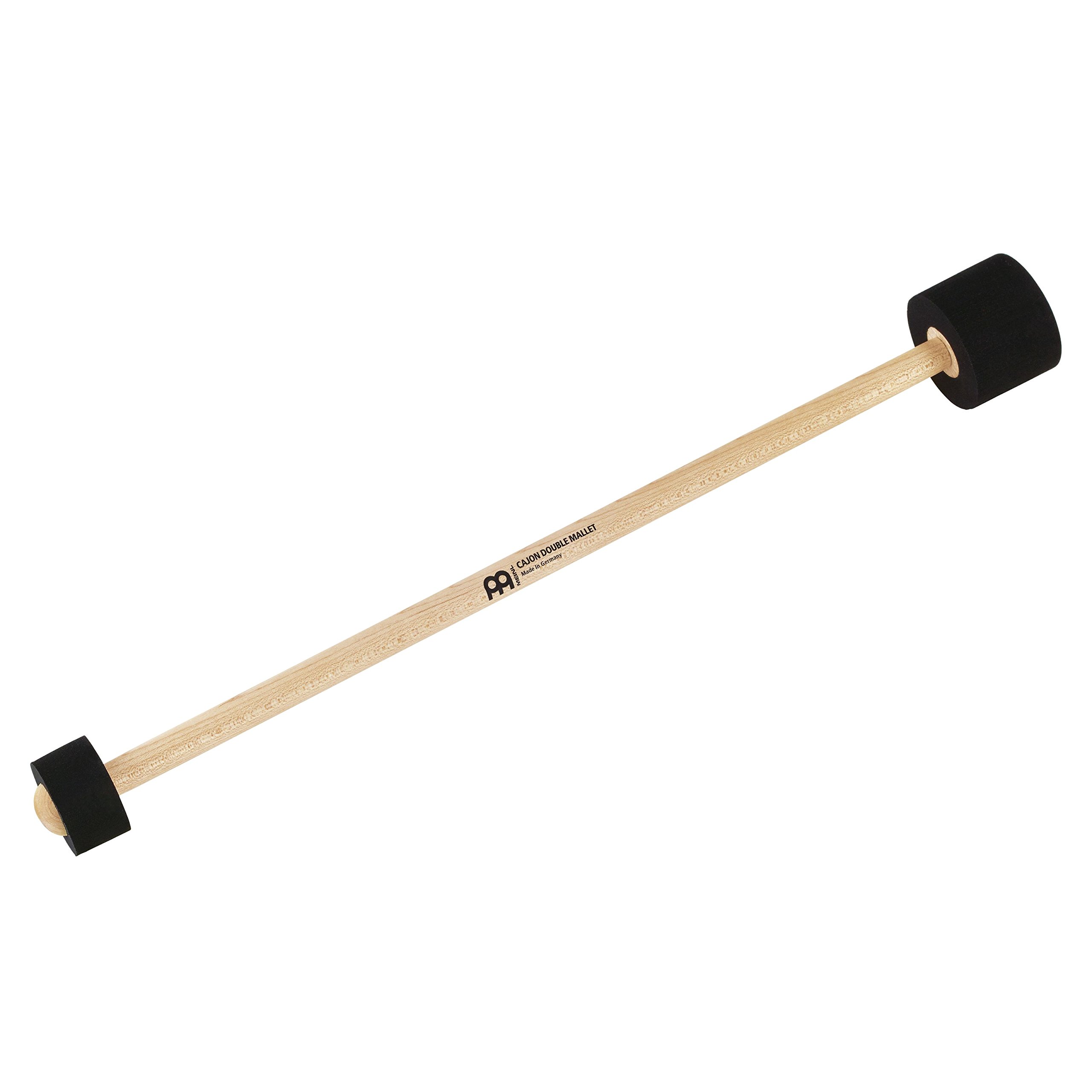 Meinl Percussion Cajon Mallet - Double Head - Cajon Beater - With Foam Rubber Tips - Length 15.5 Inches - Maple, Natural (MCM3)