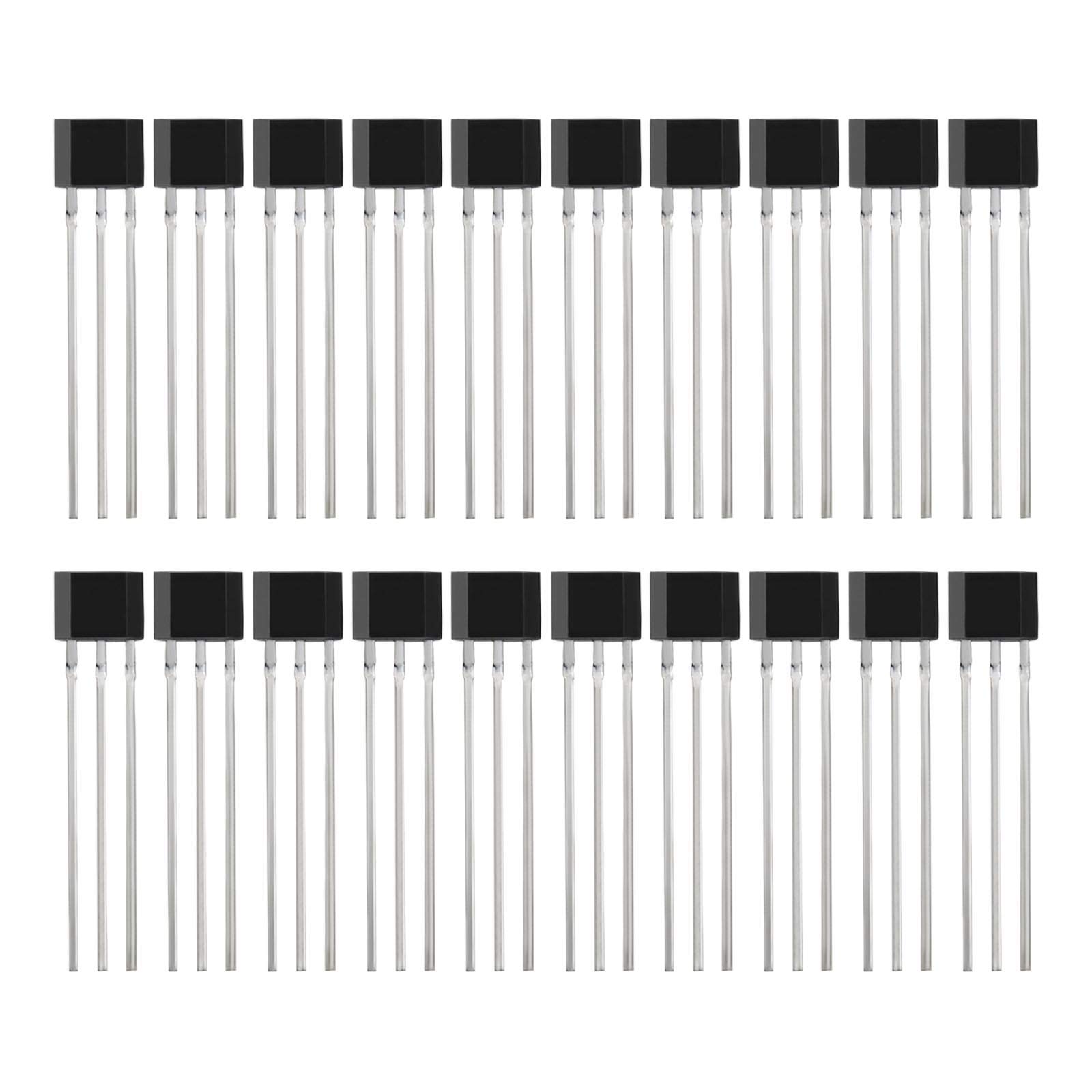 Be In Your Mind 20Pcs A3144/OH3144/44E/AH3144E TO-92UA Linear Hall Effect Switch Sensors 3 Terminals For Automotive Industrial Applications