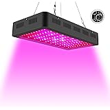 Dimmable Led Plant Grow Light, Full Spectrum 300W Growing Light Lamp with UV & IR Bulbs for Indoor Plants Marijuana Veg and Flower Lightimetunnel