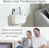 LINFIDITE Wall Mounted Remote Control Holder for 2-3 Remotes - White view 2