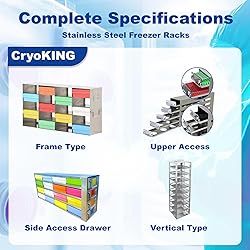 CryoKing Stainless Steels 16-Well (4x4) Freezer
