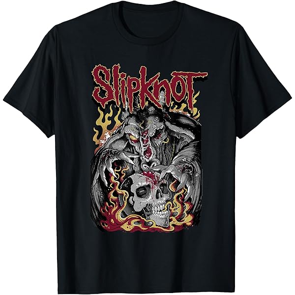 トップス Slipknot Scull BIG silhouette tee SLIPKNOT Gray Chapter Big Skull Unisex Tee - BLACK | Tillys
