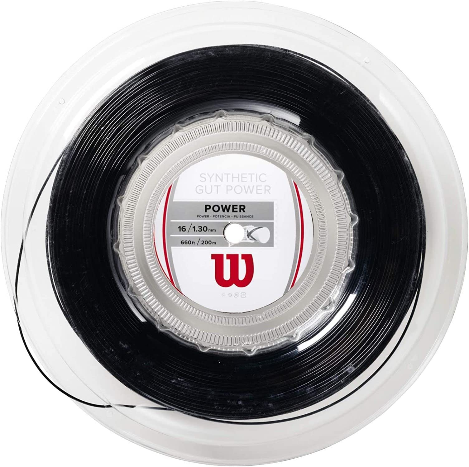 Wilson SYNTHETIC GUT POWER 16 BK 200M REEL