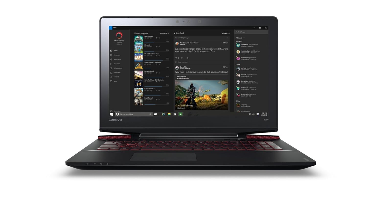 Lenovo Ideapad Y700-15ISK - Portátil de 15.6