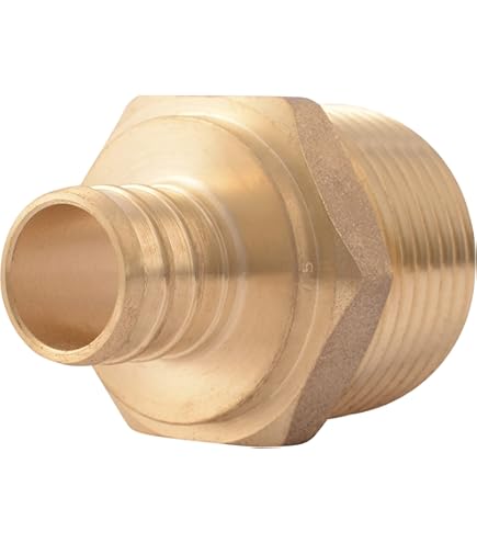 25 PCS EFIELD 1/2"Press X 1/2" PEX Crimp Coupling Brass Fittings, Lead Free
