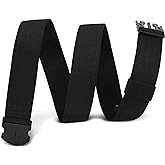 WHIPPY Mens Elastic Stretch Belt Unisex Adventure Web Belt for Women Men with Non-Metal Buckle Adjustable Belts