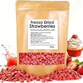 Freeze Dried Strawberries Pieces 8.8 Oz/250g, Crispy Dried Strawberries | 100% Natural, No Additives