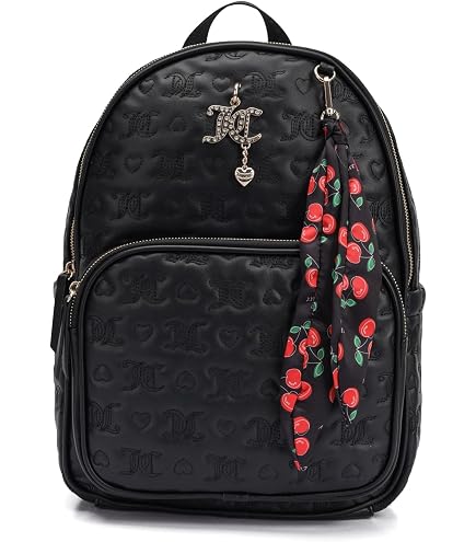 Amazon.com | Juicy Couture Mini Backpack Purse for Women, Velour Logo Backpack with Front Zip Pocket, Top Handle & Adjustable Straps (Dove Grey)