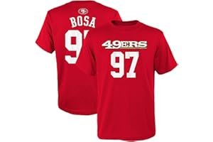 OUTERSTUFF Nick Bosa San Francisco 49ers #49 Red Youth 8-20 Mainliner Name and Number T-Shirt