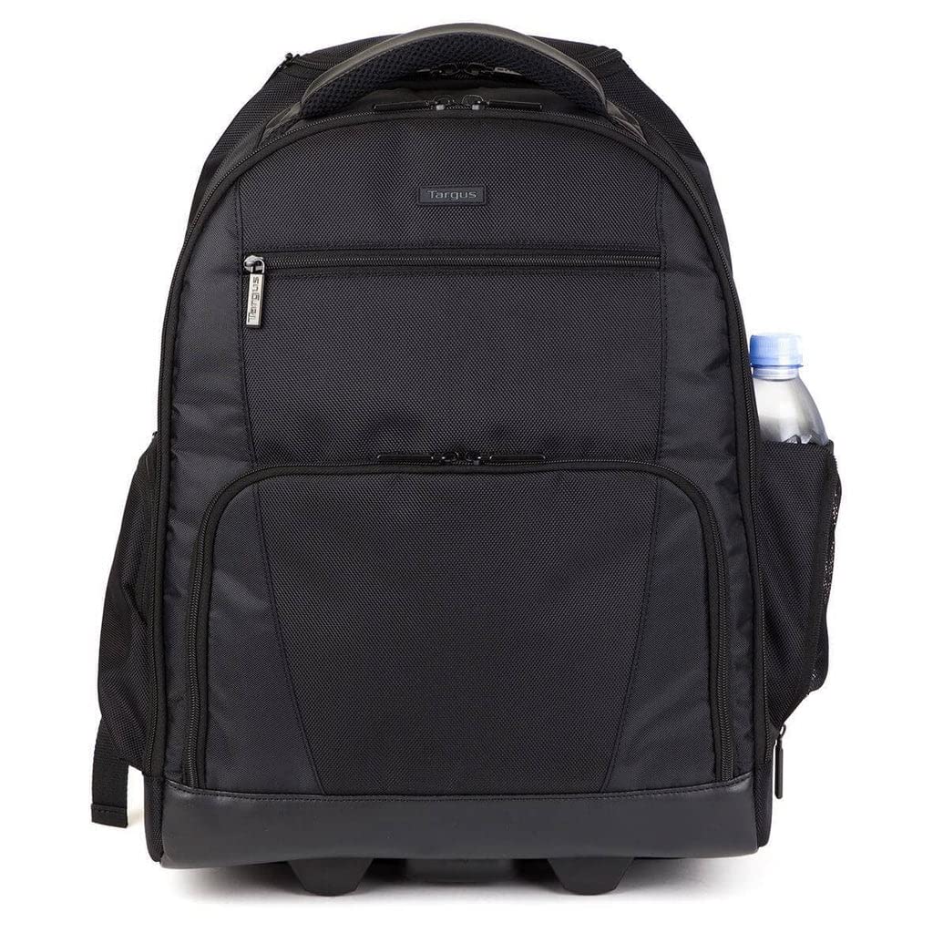 Targus Rolling Laptop Backpack, Fits Laptops up to 15.6", Backpack that Converts in to Roller Case with Padded Shoulder Straps, 30 Litre Capacity - Black