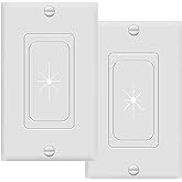 TOPGREENER Inserto de goma flexible para ojales de pared con placa de pared decorativa, placa de paso para cables de bajo vol