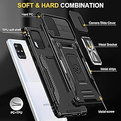 KOBBRAN for Samung Galaxy A71 5G Case with Slide