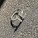 METTU Double T Adjustable Ring,Copper Plated Silver Open Ring for Girls