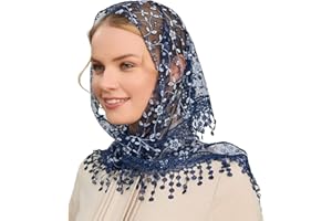 French Styles Lace Flower Headwrap Triangle Head Scarf Elegant Bandanas for Women Music Festival Photography